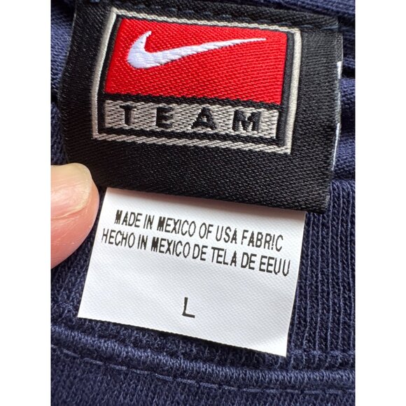Nike Padres Navy Team Logo T-Shirt Made In Mexico 100% Cotton Size L New With Ta - Picture 4 of 8